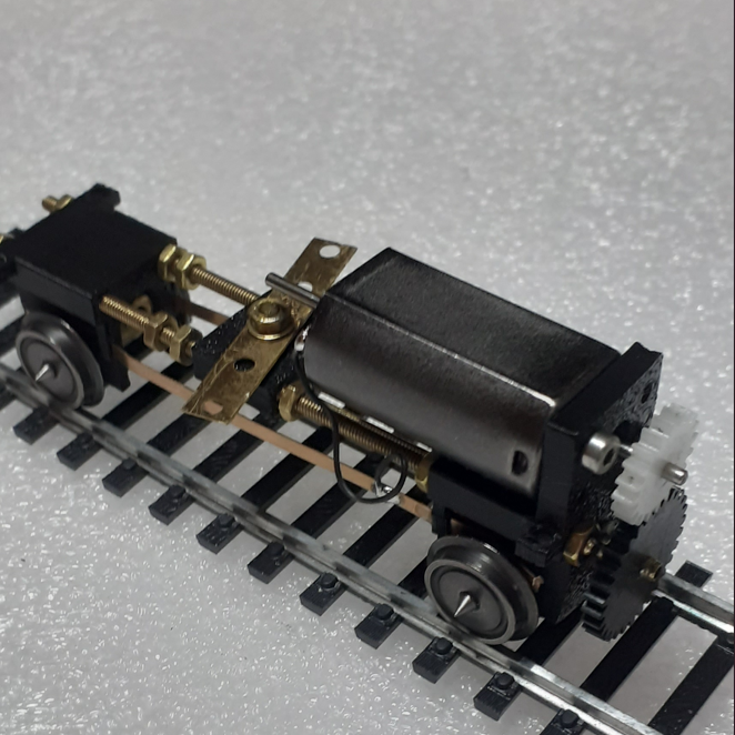 Bogie motorisé à l'échelle HO - Oe à entraxe réglable de 30 à 60mm